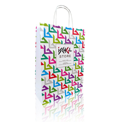 Fiche produit : Le sac papier impression offset brillante Store